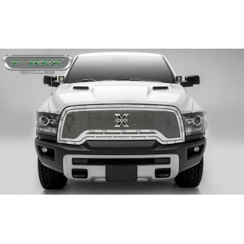 T-Rex Truck Products Grille Insert - Mesh Rectangular Polished Stainless Steel - 6714640-1