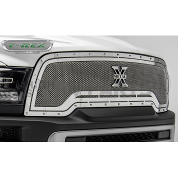 T-Rex Truck Products Grille Insert - Mesh Rectangular Polished Stainless Steel - 6714640-3