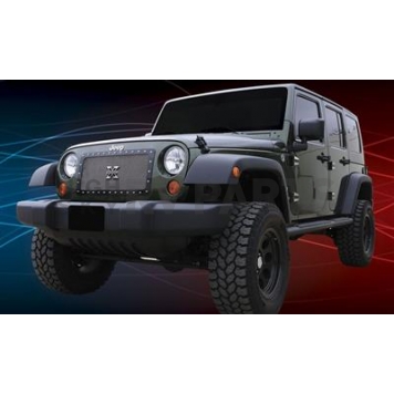 T-Rex Truck Products Grille Insert - Mesh Rectangular Polished Stainless Steel - 6714830