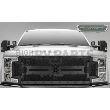 T-Rex Truck Products Grille Insert - Mesh Rectangular Black Powder Coated Steel - 6715371BR