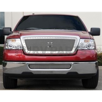 T-Rex Truck Products Grille Insert - Mesh Trapezoid Polished Stainless Steel - 6715560