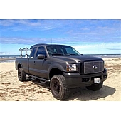 N-Fab Nerf Bar - Truck Wheel to Wheel Black Matte Textured Powder Coated Steel Round - F99100QC6X
