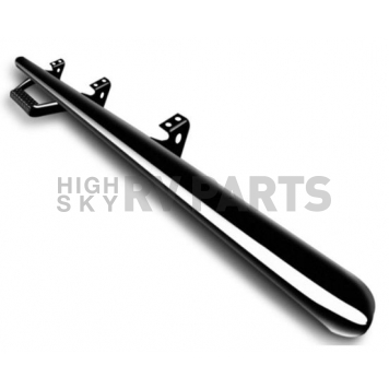 N-Fab Nerf Bar - Truck Wheel to Wheel Black Gloss Powder Coated Steel Round - F1577RC-2