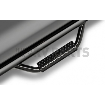 N-Fab Nerf Bar - Truck Wheel to Wheel Black Gloss Powder Coated Steel Round - C1470RC4-1