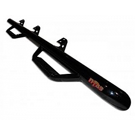 N-Fab Nerf Bar - Truck Wheel to Wheel Black Matte Textured Powder Coated Steel Round - C1184RC4TX