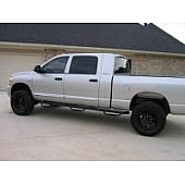 N-Fab Nerf Bar - Truck Wheel to Wheel Black Matte Textured Powder Coated Steel Round - D06110CC6X