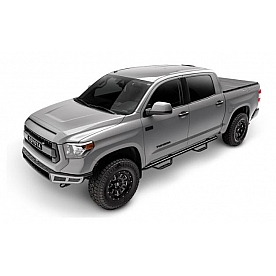 N-Fab Nerf Bar - Truck Wheel to Wheel Black Gloss Powder Coated Steel Round - C17113CC
