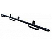 N-Fab Nerf Bar - Truck Wheel to Wheel Black Gloss Powder Coated Steel Round - F1596CC6