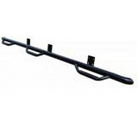 N-Fab Nerf Bar - Truck Wheel to Wheel Black Gloss Powder Coated Steel Round - F1596CC6