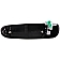 Help! By Dorman Exterior Door Handle - Plastic Silver Lever And Black Housing Single - 82042