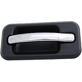 Help! By Dorman Exterior Door Handle - Plastic Silver Lever And Black Housing Single - 83401