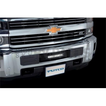 Putco Bumper Grille Insert Horizontal Bar Powder Coated Black Stainless Steel - 87195L-1