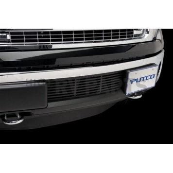 Putco Bumper Grille Insert Horizontal Bar Powder Coated Black Stainless Steel - 87182-1