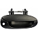 Help! By Dorman Exterior Door Handle - Plastic Black Single - 80748