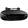 Help! By Dorman Exterior Door Handle - Plastic Black Single - 80750