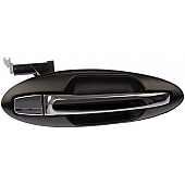 Help! By Dorman Exterior Door Handle - Plastic Silver/ Black Single - 80756
