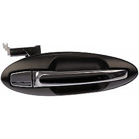 Help! By Dorman Exterior Door Handle - Plastic Silver/ Black Single - 80756