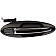 Help! By Dorman Exterior Door Handle - Plastic Silver/ Black Single - 80756
