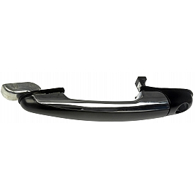 Help! By Dorman Exterior Door Handle - Plastic Silver/ Black Single - 80770
