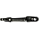 Help! By Dorman Exterior Door Handle - Plastic Silver/ Black Single - 80770