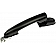 Help! By Dorman Exterior Door Handle - Plastic Silver/ Black Single - 80770