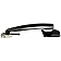 Help! By Dorman Exterior Door Handle - Plastic Silver/ Black Single - 80771