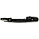 Help! By Dorman Exterior Door Handle - Plastic Silver/ Black Single - 80771