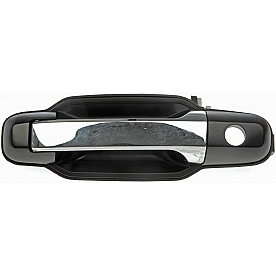 Help! By Dorman Exterior Door Handle - Plastic Silver/ Black Single - 80779