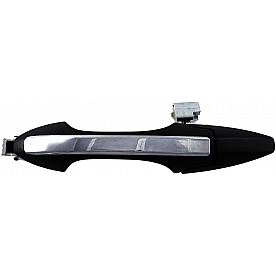 Help! By Dorman Exterior Door Handle - Plastic Silver Lever And Black Housing Single - 81931