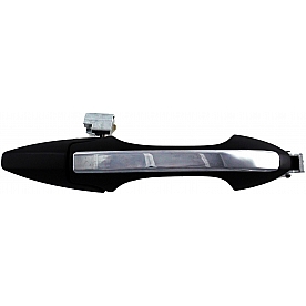 Help! By Dorman Exterior Door Handle - Plastic Silver Lever And Black Housing Single - 81932