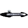 Help! By Dorman Exterior Door Handle - Plastic Silver Lever And Black Housing Single - 81932