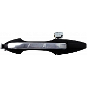 Help! By Dorman Exterior Door Handle - Plastic Silver Lever And Black Housing Single - 81933