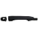 Help! By Dorman Exterior Door Handle - Plastic Black Single - 79821