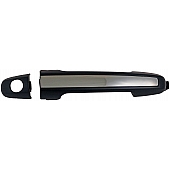 Help! By Dorman Exterior Door Handle - Plastic Black Handle With Silver Insert Single - 79824