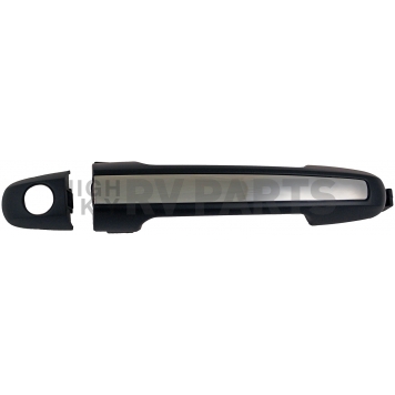 Help! By Dorman Exterior Door Handle - Plastic Black Handle With Silver Insert Single - 79824