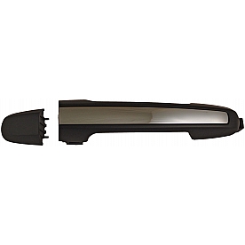 Help! By Dorman Exterior Door Handle - Plastic Black Handle With Silver Insert Single - 79825