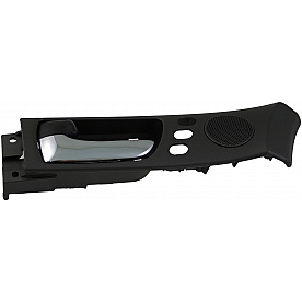 Help! By Dorman Interior Door Handle - Plastic Black Housing With Silver Lever Single - 79828