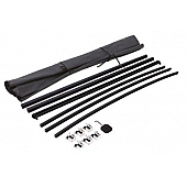 Lund International Tonneau Cover Soft Roll-Up Black Matte Canvas/ Twill Weaved Fabric - 90901
