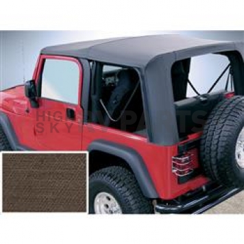 Rugged Ridge Soft Top - Khaki Diamond Standard Top Polycotton - 1370936