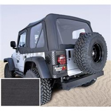 Rugged Ridge Soft Top - Black Denim Standard Top Vinyl - 1372315