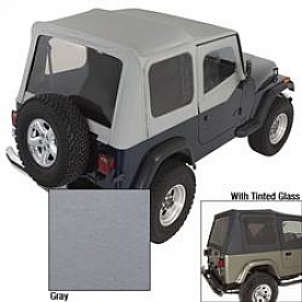 Rugged Ridge Soft Top - Charcoal Standard Top Polycotton - 1372209