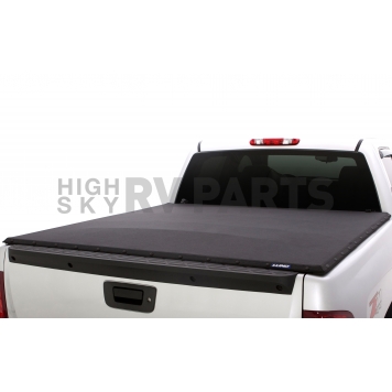 Lund International Tonneau Cover Soft Roll-Up Black Matte Canvas/ Twill Weaved Fabric - 909186
