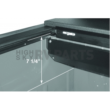 Roll-N-Lock Tonneau Cover Soft Manual Retractable Black Matte Vinyl - LG200M-2