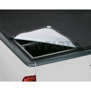 Lund International Tonneau Cover Soft Roll-Up Black Matte Canvas/ Twill Weaved Fabric - 909250-1