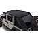 Bushwacker Soft Top - Black Fastback Top Twill Fabric - 14925