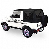 Pavements Ends Soft Top - Black Denim Standard Top Automotive Grade Fabric - 5138315