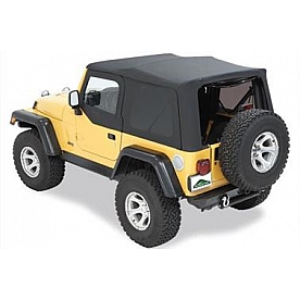 Pavements Ends Soft Top - Black Denim Standard Top Automotive Grade Fabric - 5138715