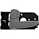 Help! By Dorman Interior Door Handle - Plastic Black Housing With Gray Lever Single - 83541