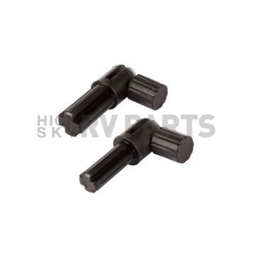 Rugged Ridge Soft Top Bow Knuckle Black Plastic Set Of 4 - 1351010-1