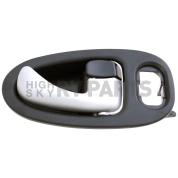 Help! By Dorman Interior Door Handle - Plastic Black Housing With Silver Lever Single - 82652